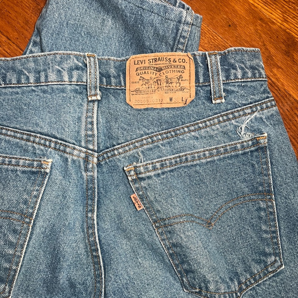 VTG Levi's Men's Orange Tab 505 Jeans
